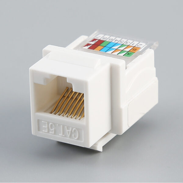 CAT5E/CAT6 RJ45 Ethernet Keystone Jacks 90° Unshield - Keystone Jacks ...
