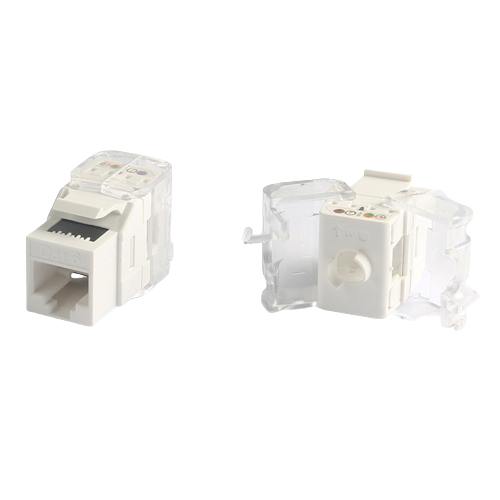 CAT5E/CAT6 RJ45 Ethernet Keystone Jacks 180° Unshield Toolless with ...