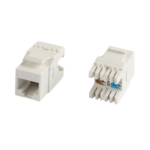 CAT5E/CAT6 RJ45 Ethernet Keystone Jacks 180° Unshield Toolless ...