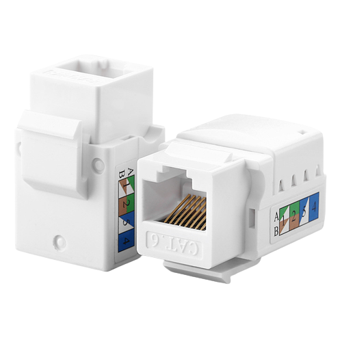 CAT5E/CAT6 RJ45 UTP Keystone Jacks 90° Unshield - Keystone Jacks ...