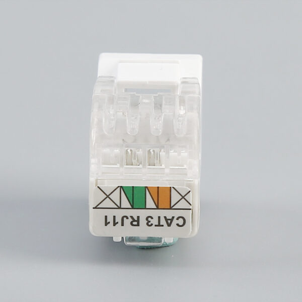 CAT3 RJ11 Telephone Keystone(Modular) Jack - Image 2