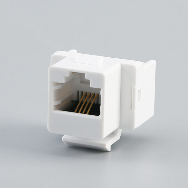 CAT3 RJ11/RJ12 Telephone Keystone（Modular) Jack - Image 2