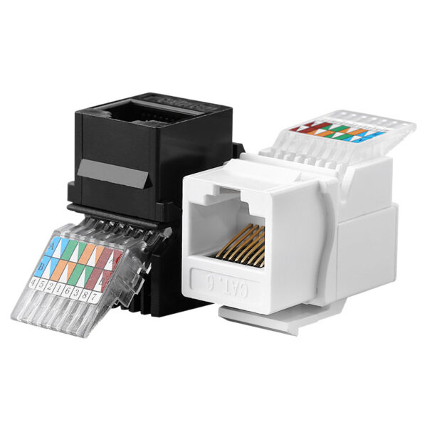 CAT5E/CAT6 UTP keystone Jack RJ45 8P8C 90° Unshield